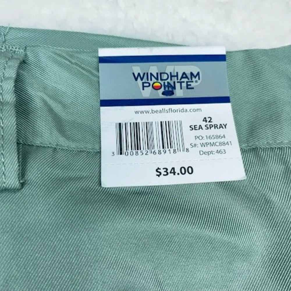 NEW Windham‎ Pointe Golf Shorts Mens 42 CoolBest Sea Spray Wrinkle Resistant NWT